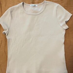 Reformation Ribbed Baby Tee